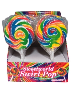 Sweetworld Rainbow Swirl Pop 80g x 24